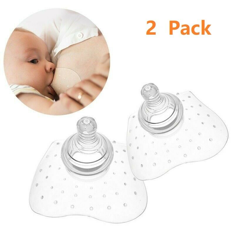 2x Nipple Shield Maternity Silicone Protector Breastfeeding Nipple Protect Cover